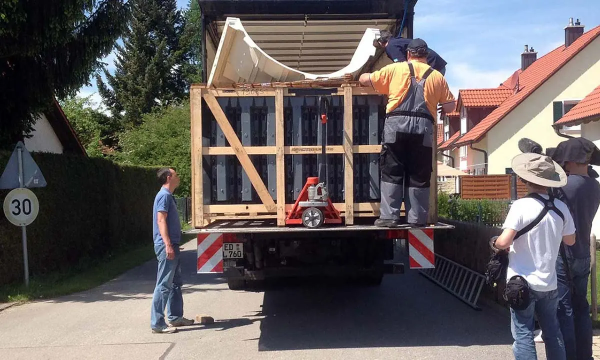 Lieferung Systemteile Swimmingpool Heidelberg